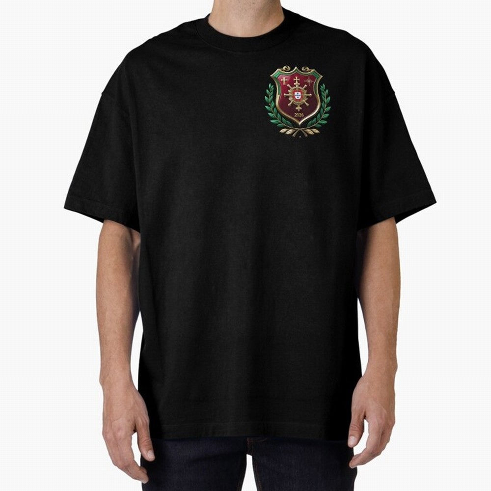 Portugal World Cup 2026 Oversized T-Shirt Build FIFA World Cup 2026 Spirit, Built around Brazil, Portugal and Argentina, Mbappe and Neymar, Football Passion, Legendary Performances, Festival Vibes and Supporter Community; Ideal for Football Dads,