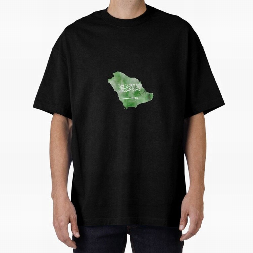 Saudi Arabia Oversized T-Shirt Represent the Passion of Match Day Hype around FIFA World Cup 2026 USA Canada Mexico, Cristiano Ronaldo, Haaland and CR7, England, Global Supporter Spirit, Legendary Goals, National Colors and Tournament Celebration;