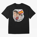 Gavi Spain National Team Football Cartoon Illustration Oversized T-Shirt Show Love for Legendary Goals in Match Day Hype around FIFA World Cup 2026 Group Stage, Messi and Cristiano Ronaldo, England, France and Netherlands, Sports Nostalgia,