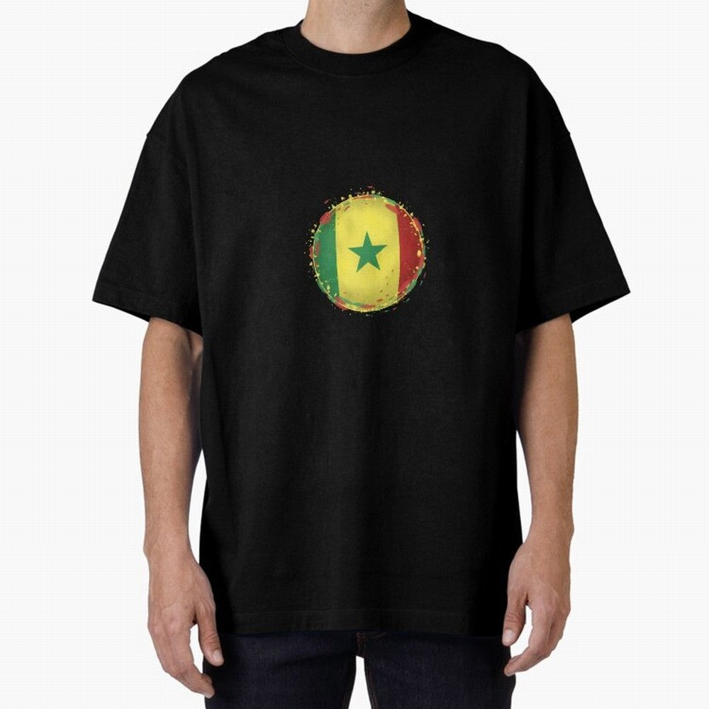 Senegal Oversized T-Shirt Follow Global Football Passion for FIFA World Cup 2026, Featuring Messi, Neymar and Mbappe, Brazil, Portugal and Argentina, Football Passion, Legendary Performances, Festival Vibes and Supporter Community; Great for Watch