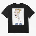Harry Kane Caricature Print Oversized T-Shirt Honor FIFA World Cup 2026 USA Canada Mexico for Fans of Messi, Neymar and Mbappe and England, Bringing Football History, Final Match Energy, Crowd Noise and Once in a Lifetime Moments; Perfect for