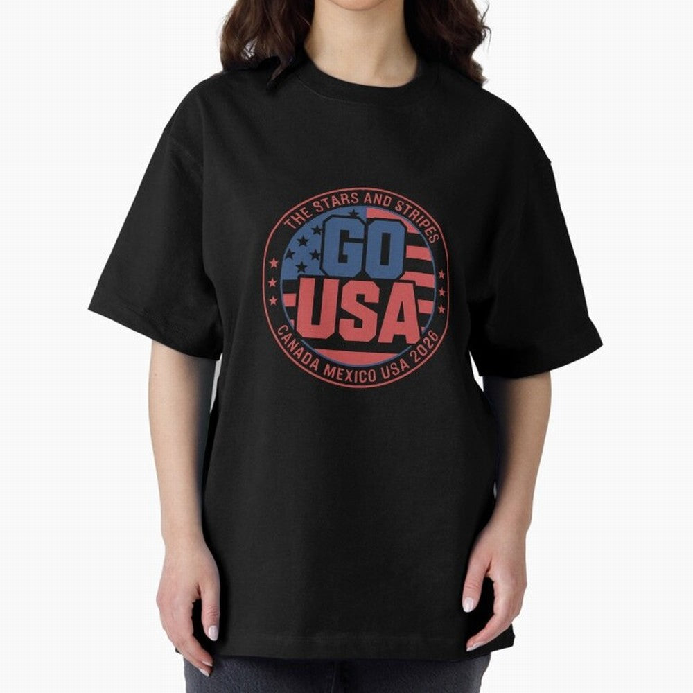 2026 USA Soccer Mexico Canada Oversized T-Shirt Show Match Day Excitement for FIFA World Cup 2026 Featuring Messi, CR7 and Mbappe, Netherlands Energy, Tournament Hype, Historic Matchups, Family Viewing Parties and Global Sports Pride; Ideal for
