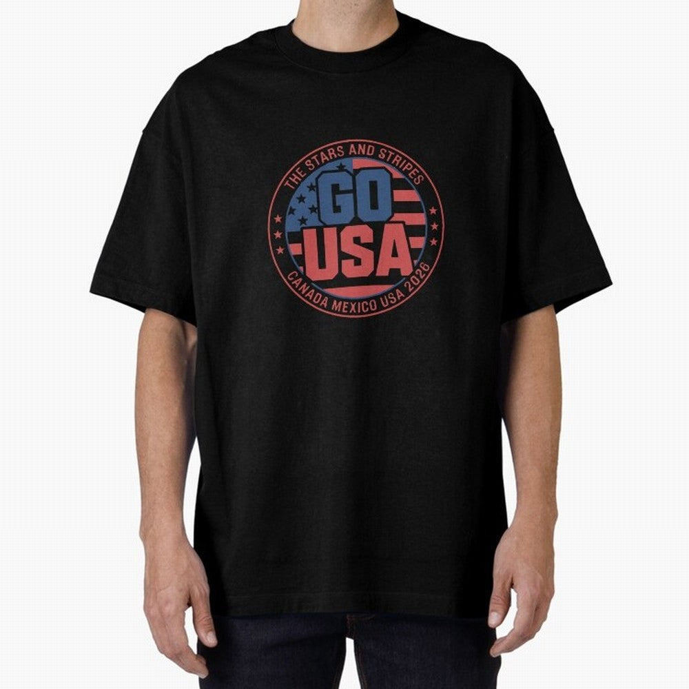 2026 USA Soccer Mexico Canada Oversized T-Shirt Show Match Day Excitement for FIFA World Cup 2026 Featuring Messi, CR7 and Mbappe, Netherlands Energy, Tournament Hype, Historic Matchups, Family Viewing Parties and Global Sports Pride; Ideal for