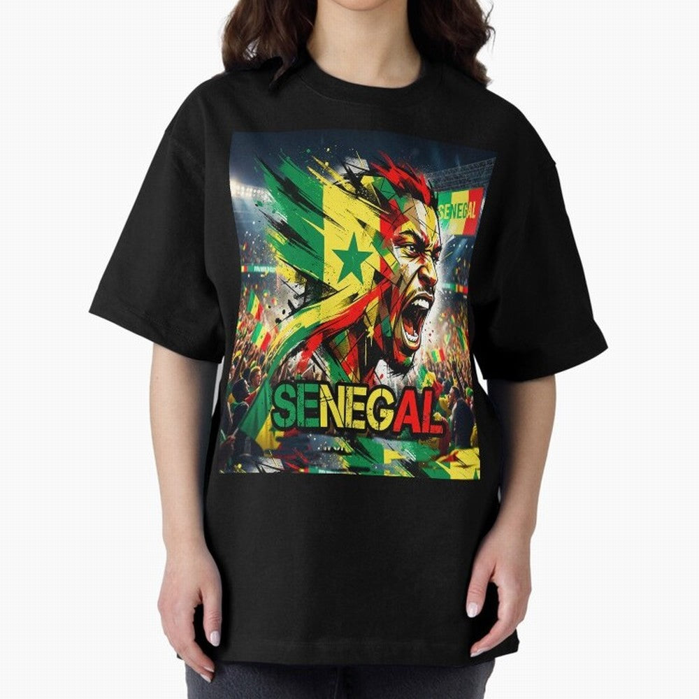SENEGAL FOOTBALL TEAM Oversized T-Shirt Remember FIFA World Cup 2026 for Fans of Messi, CR7 and Mbappe and Brazil, Portugal and Argentina, Bringing Tournament Hype, Historic Matchups, Family Viewing Parties and Global Sports Pride; Created for