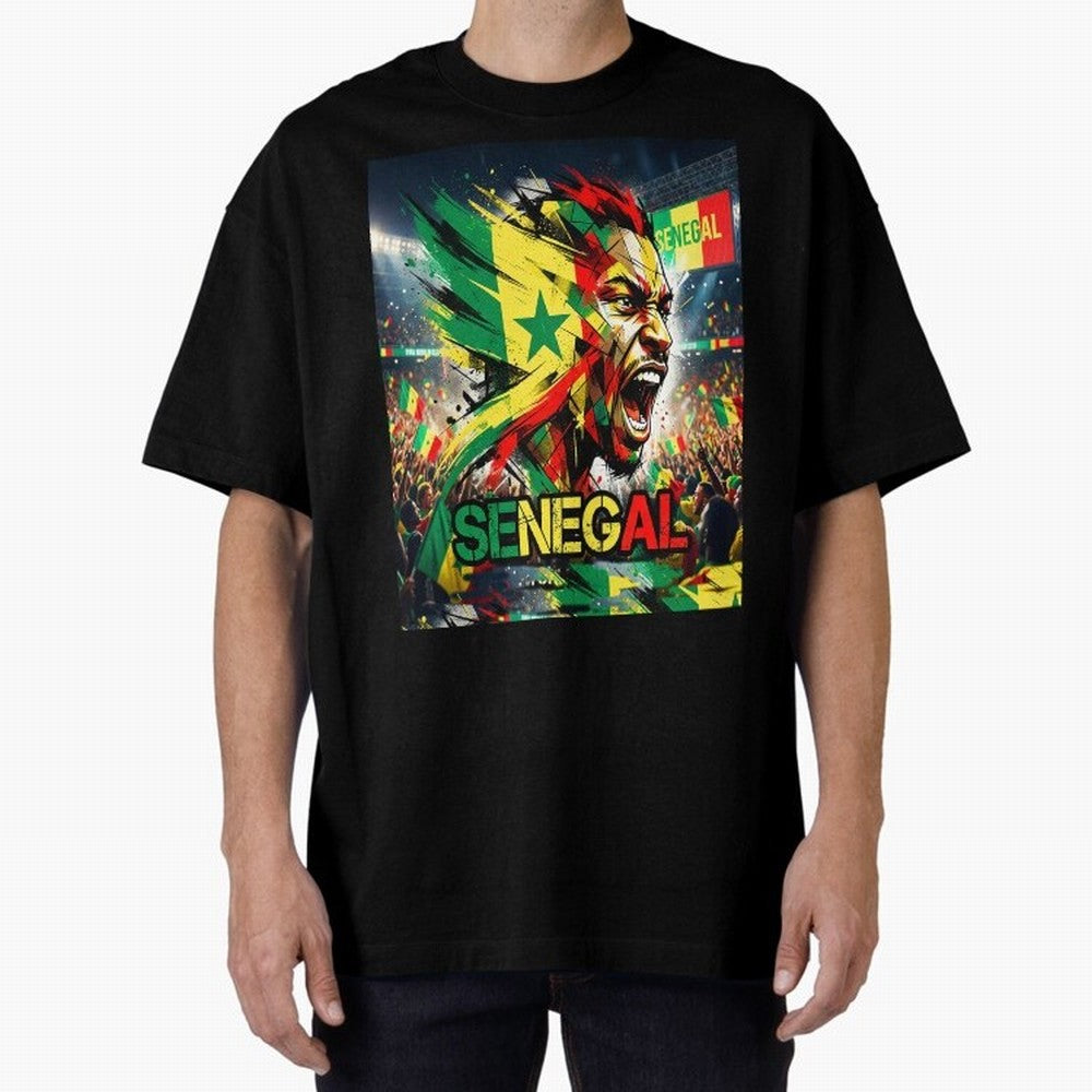 SENEGAL FOOTBALL TEAM Oversized T-Shirt Remember FIFA World Cup 2026 for Fans of Messi, CR7 and Mbappe and Brazil, Portugal and Argentina, Bringing Tournament Hype, Historic Matchups, Family Viewing Parties and Global Sports Pride; Created for