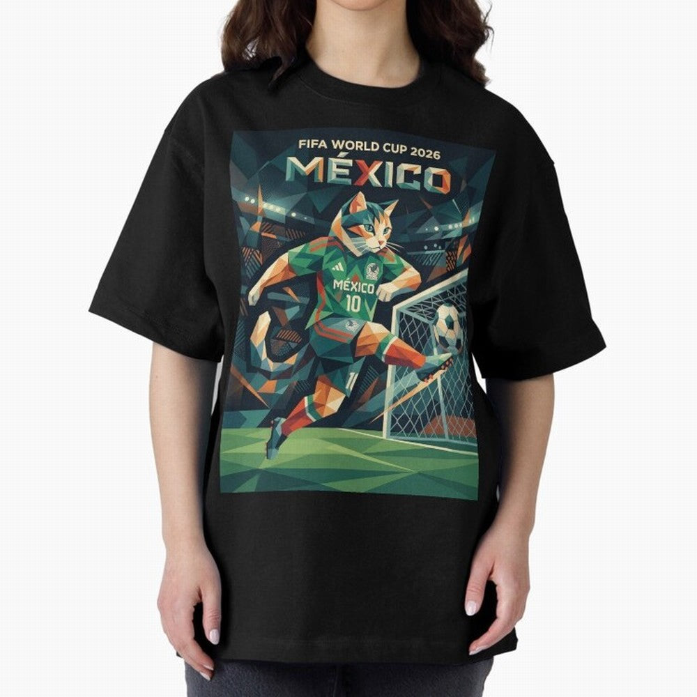 FIFA World Cup Mexico Oversized T-Shirt Show Passion for the Stars of Match Day Hype around FIFA World Cup 2026 Group Stage, Haaland and Mbappe, Spain and Netherlands, Soccer Culture, Superstar Moments, National Team Dreams and Competitive Fire;