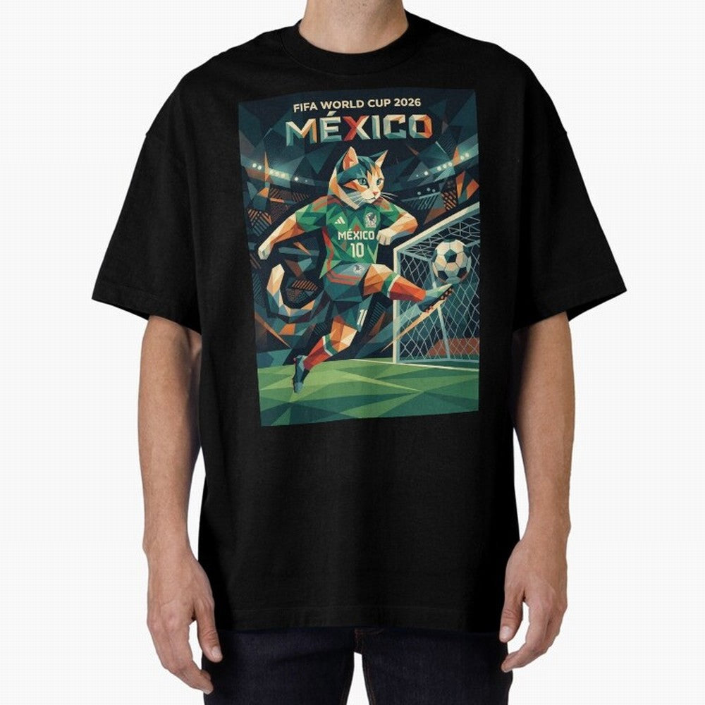FIFA World Cup Mexico Oversized T-Shirt Show Passion for the Stars of Match Day Hype around FIFA World Cup 2026 Group Stage, Haaland and Mbappe, Spain and Netherlands, Soccer Culture, Superstar Moments, National Team Dreams and Competitive Fire;
