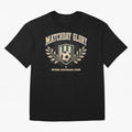 Matchday Glory Vintage Football Club Heritage Shield Emblem Oversized T-Shirt Show Up for the Glory of Match Day Hype around FIFA World Cup 2026 Group Stage, Haaland and Mbappe, Brazil, Championship Spirit, Famous Goals, Roaring Crowds and