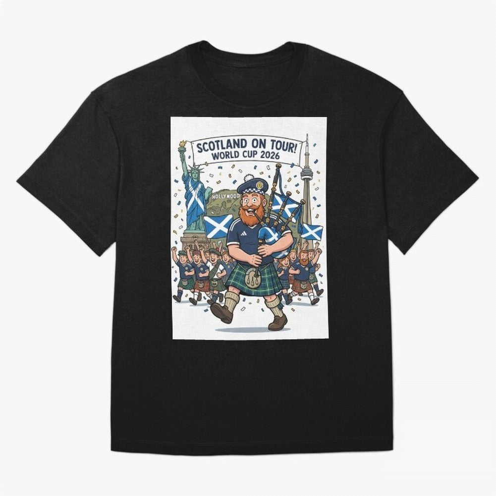 World Cup 2026 Tour Oversized T-Shirt Follow the Road to Match Day Hype around FIFA World Cup 2026 USA Canada Mexico, Messi, CR7 and Mbappe, France and Portugal, Supporter Pride, Iconic Celebrations, Legendary Names and Global Match Day Energy;