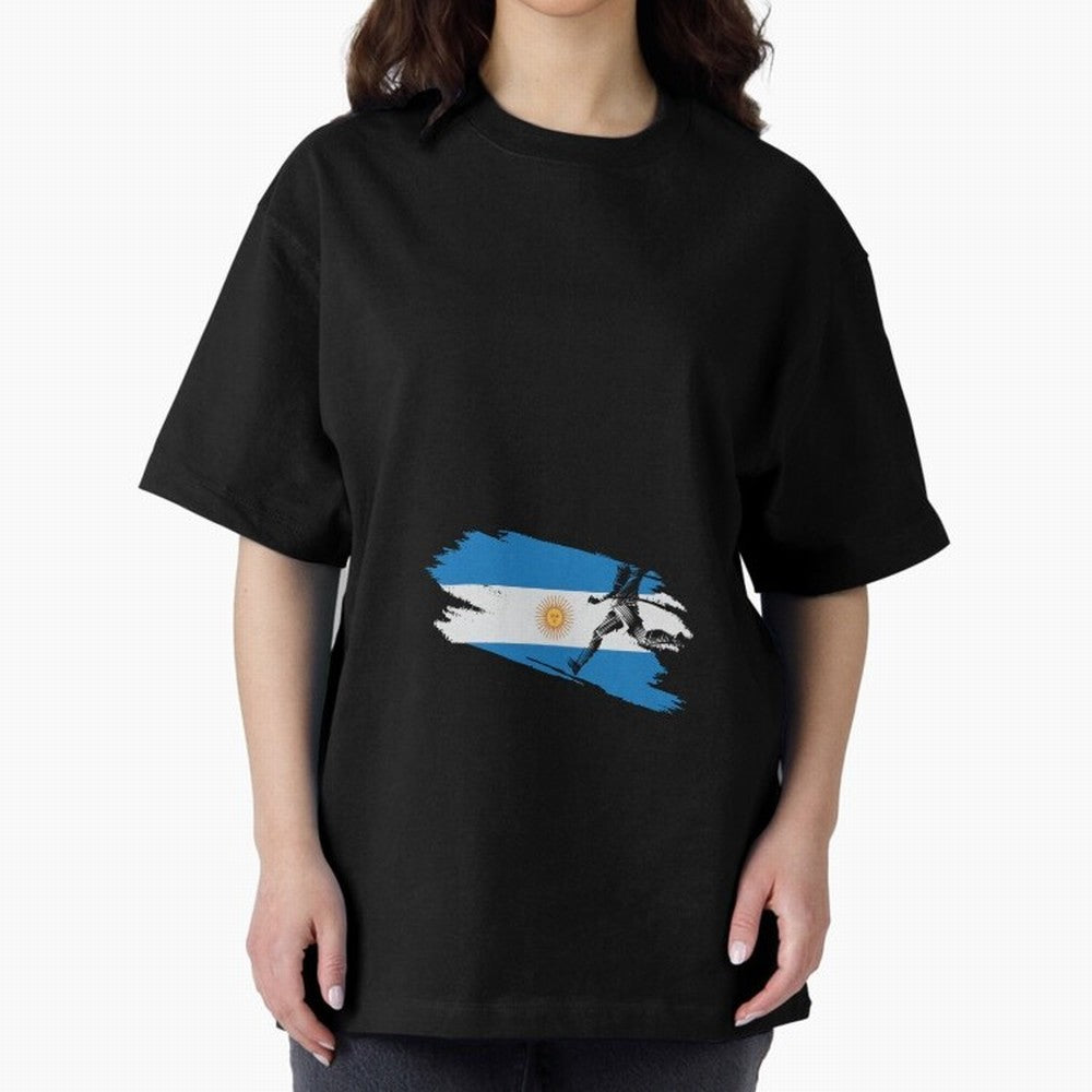 Argentina 2026 ¨C Muchachos ¨C Rumbo a la Cuarta en USA 2026 Oversized T-Shirt Celebrate the Magic of the FIFA World Cup 2026 USA Canada Mexico Journey through Messi Highlights, Portugal Pride, Football Passion, Legendary Performances, Festival