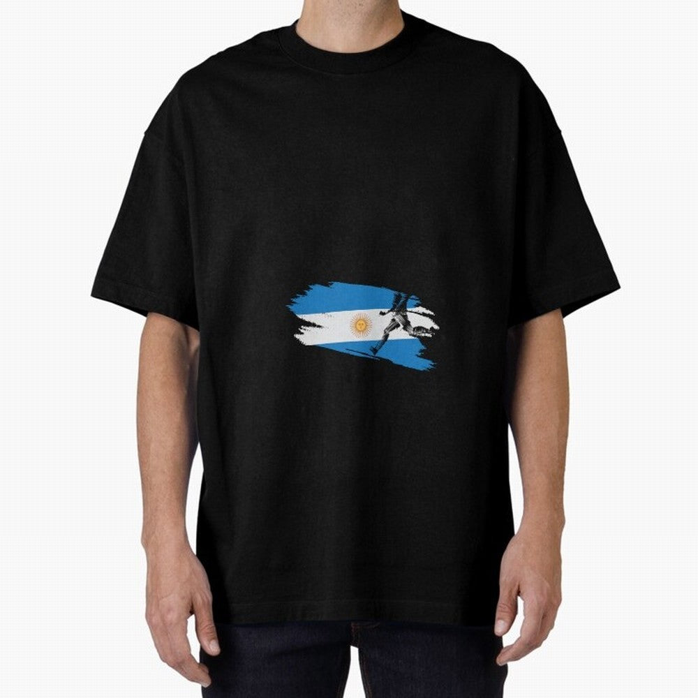Argentina 2026 ¨C Muchachos ¨C Rumbo a la Cuarta en USA 2026 Oversized T-Shirt Celebrate the Magic of the FIFA World Cup 2026 USA Canada Mexico Journey through Messi Highlights, Portugal Pride, Football Passion, Legendary Performances, Festival