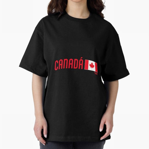 2026 Canada Soccer Fan World Cup Oversized T-Shirt Make Your Look Match FIFA World Cup 2026 Group Stage Spirit, Connected to Argentina, Messi, CR7 and Mbappe, Goal Celebration Energy, Supporter Heritage, Football Icons and Worldwide Tournament Joy;