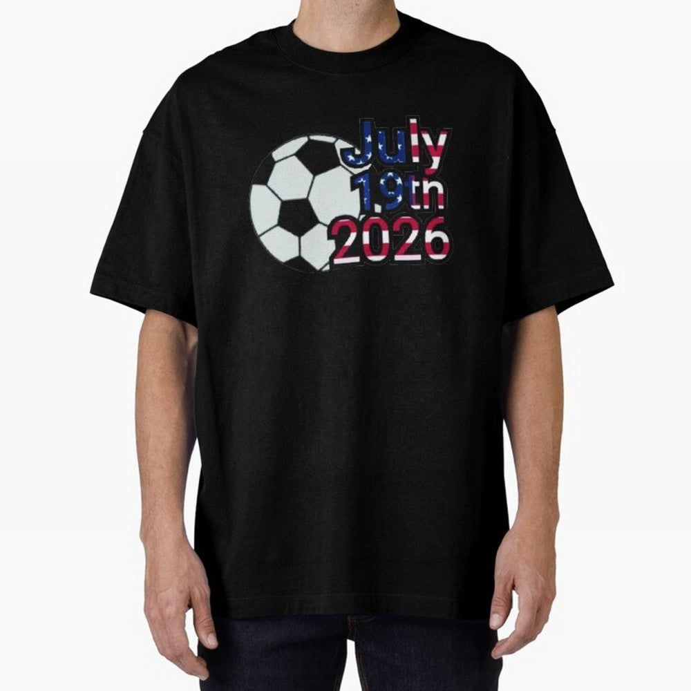 2026 USA Oversized T-Shirt Make Your Look Match FIFA World Cup 2026 USA Canada Mexico for Fans of Mbappe and Neymar and England, Bringing Global Supporter Spirit, Legendary Goals, National Colors and Tournament Celebration; Created for Match Day