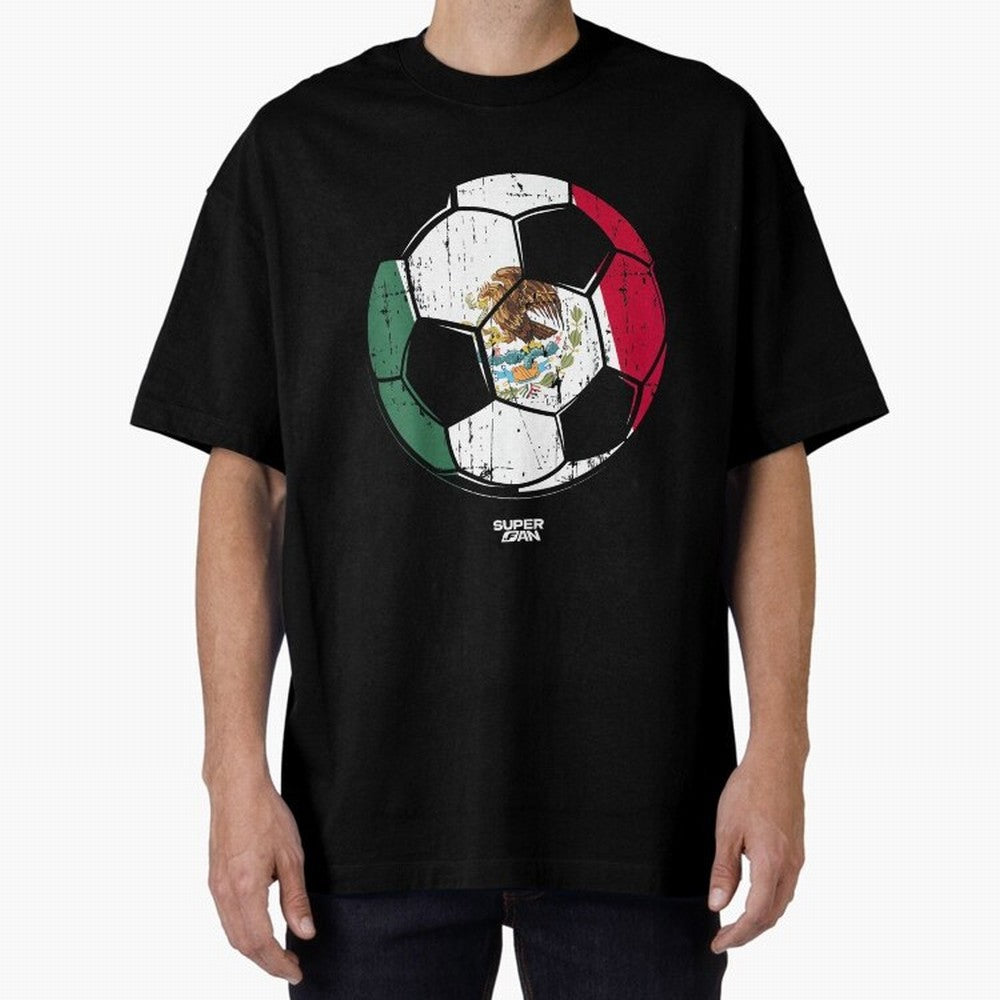 2026 Mexico Soccer Fan World Cup Oversized T-Shirt Spotlight Global Football Passion for FIFA World Cup 2026 USA Canada Mexico, Filled with Mbappe and Neymar, Spain, Football Passion, Legendary Performances, Festival Vibes and Supporter Community;