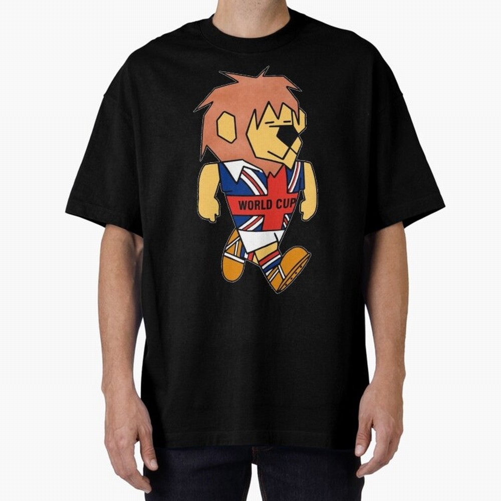 World Cup Willie 1966. Oversized T-Shirt Bring Supporter Culture to Match Day Hype around FIFA World Cup 2026, Messi, Neymar and Mbappe, France and Portugal, Fan Favorite Moments, National Team Passion, Big Match Drama and Soccer History; Great for