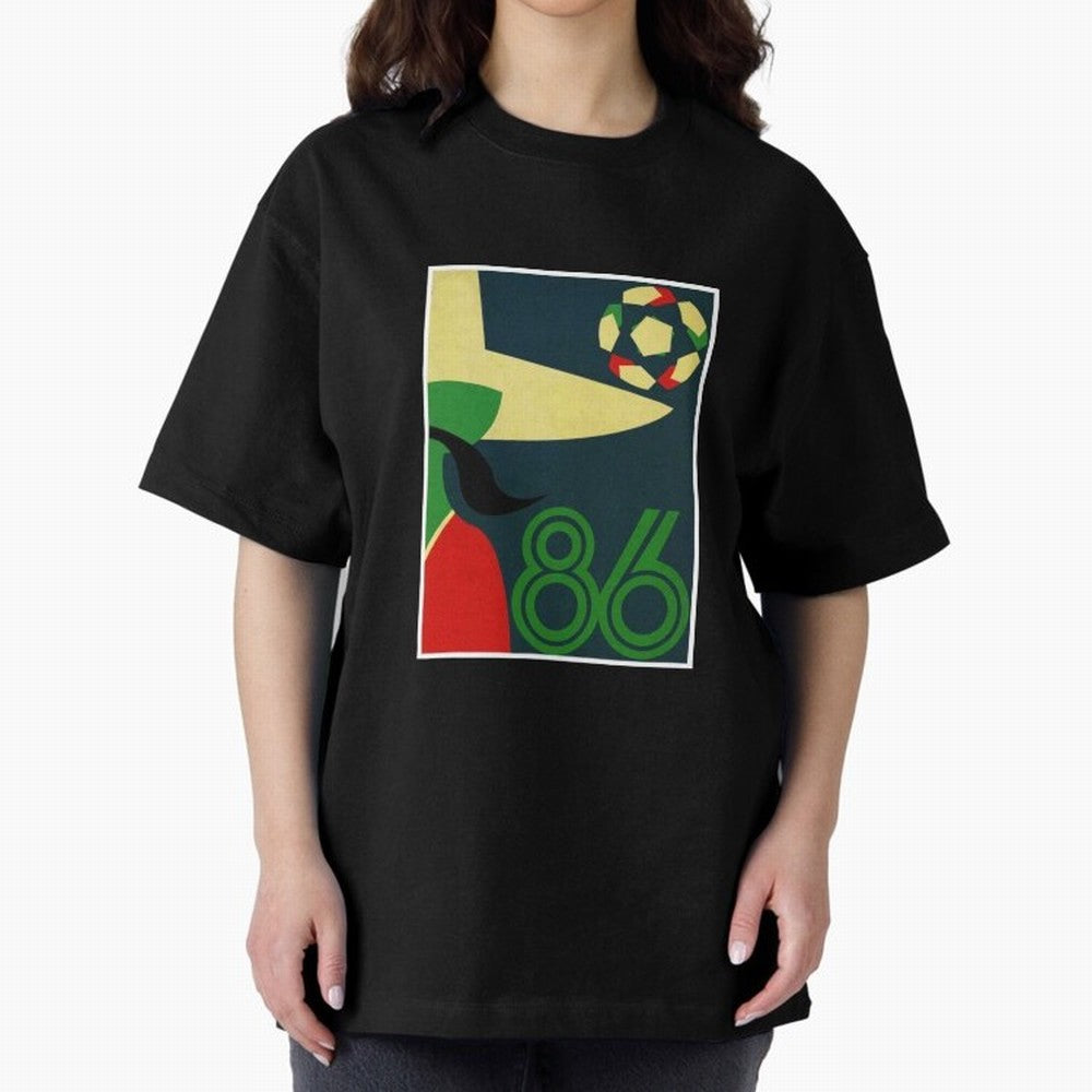 World Cup in Mexico 1986 Oversized T-Shirt Unlock Match Day Hype around FIFA World Cup 2026 Group Stage, Messi, Neymar and Mbappe, Argentina and Brazil, Stadium Chants, National Pride, Trophy Dreams and Unforgettable Football Memories; Created for