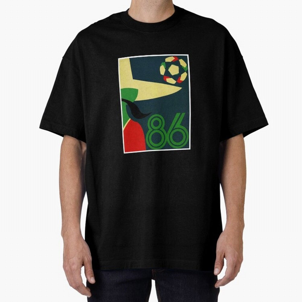 World Cup in Mexico 1986 Oversized T-Shirt Unlock Match Day Hype around FIFA World Cup 2026 Group Stage, Messi, Neymar and Mbappe, Argentina and Brazil, Stadium Chants, National Pride, Trophy Dreams and Unforgettable Football Memories; Created for