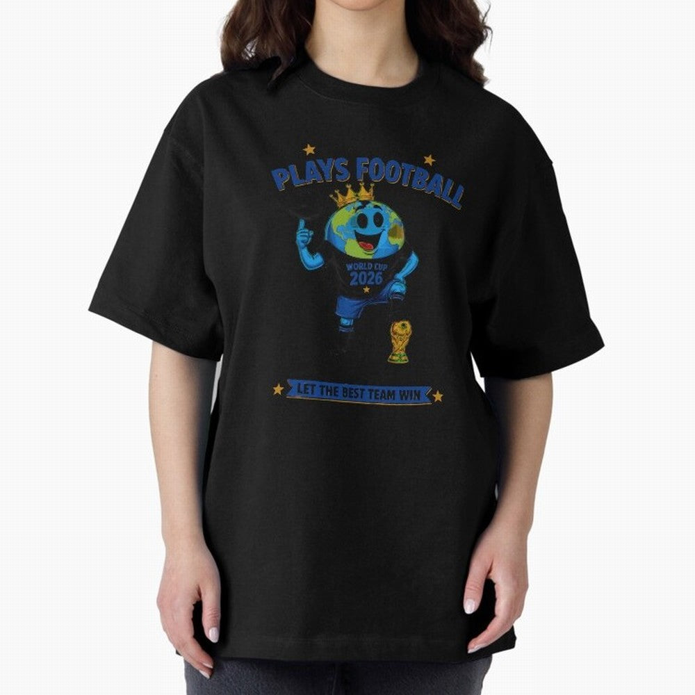 Soccer Oversized T-Shirt Join Supporters Worldwide for FIFA World Cup 2026 Group Stage Spirit, Filled with France, CR7, Match Day Excitement, Supporter Culture, Golden Goals and Global Football Passion; Created for Match Day Parties, Soccer Gifts,