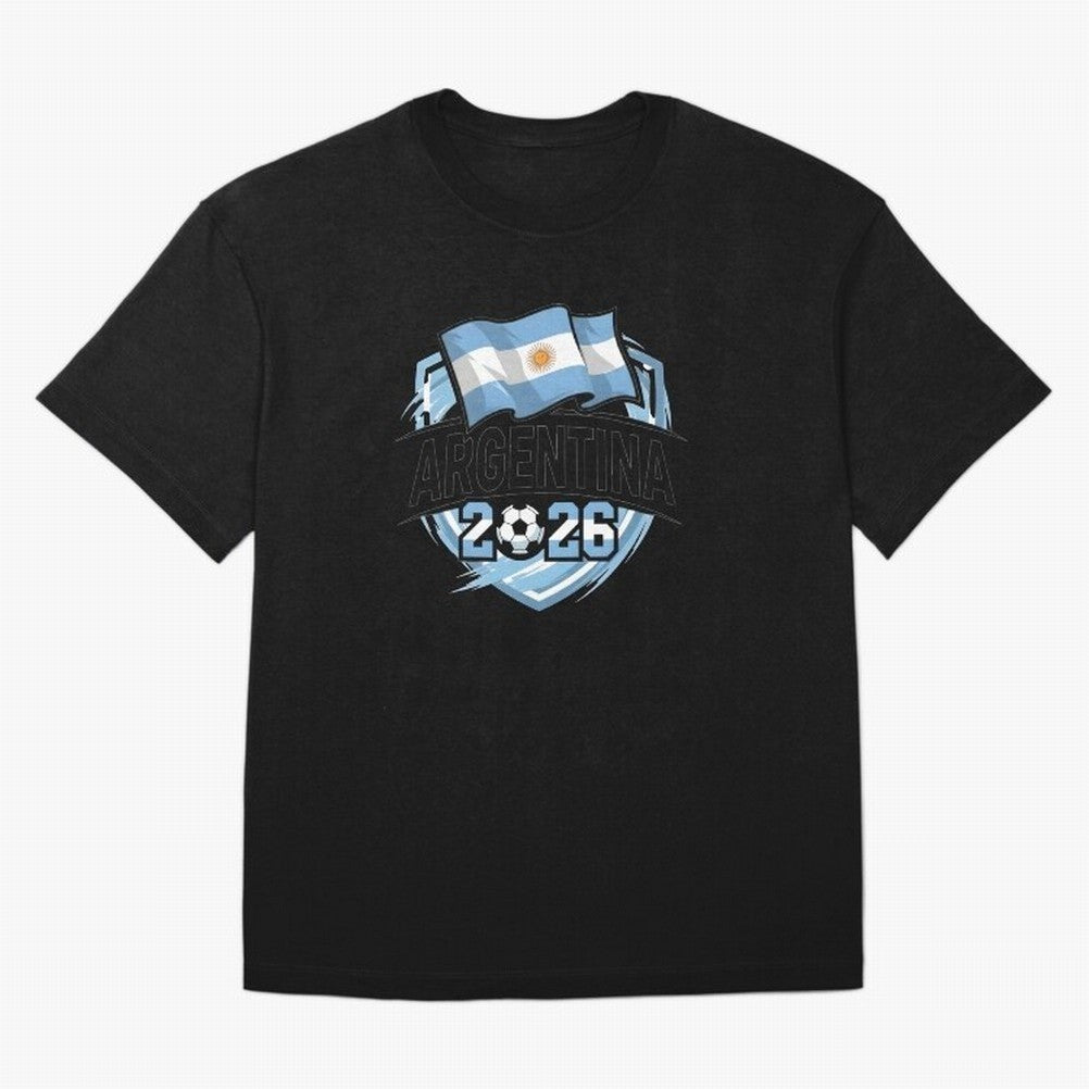 ARGENTINA World Cup 2026 Poster ¨C ARGENTINA Football Oversized T-Shirt Relive the FIFA World Cup 2026 USA Canada Mexico Journey through Neymar, Haaland and Cristiano Ronaldo Highlights, France and Portugal Pride, Global Supporter Spirit, Legendary