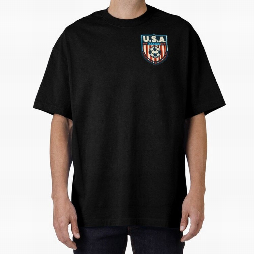 U.S.A Retro Style World Cup 2026 Oversized T-Shirt Carry FIFA World Cup 2026 for Fans of Mbappe and England, France and Netherlands, Bringing Supporter Pride, Iconic Celebrations, Legendary Names and Global Match Day Energy; Created for Match Day